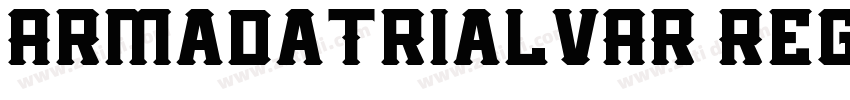 ArmadaTrialVAR Regul字体转换